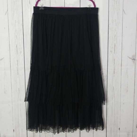 Dresses & Skirts - 2x Black Tiered Skirt